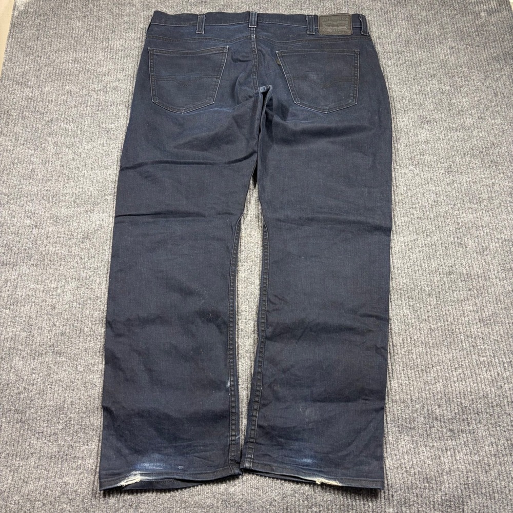 Levis 505 Jeans Mens 38x34 Regular Fit Dark Wash Blue Denim 85569-0007